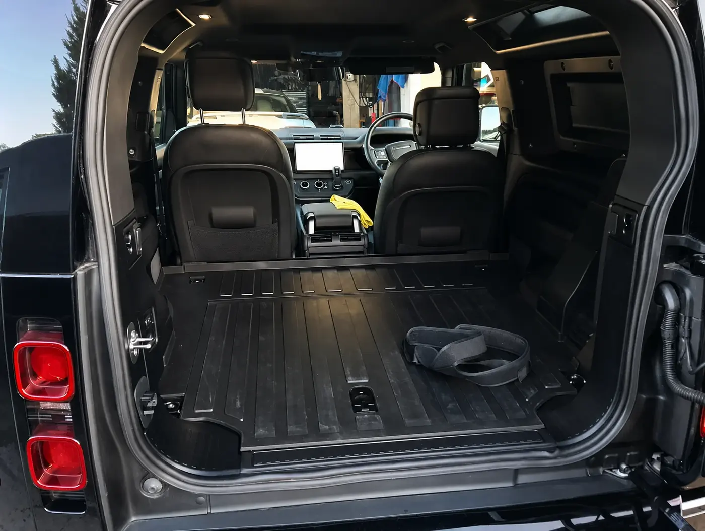 Land Rover Defender boot after deep clean