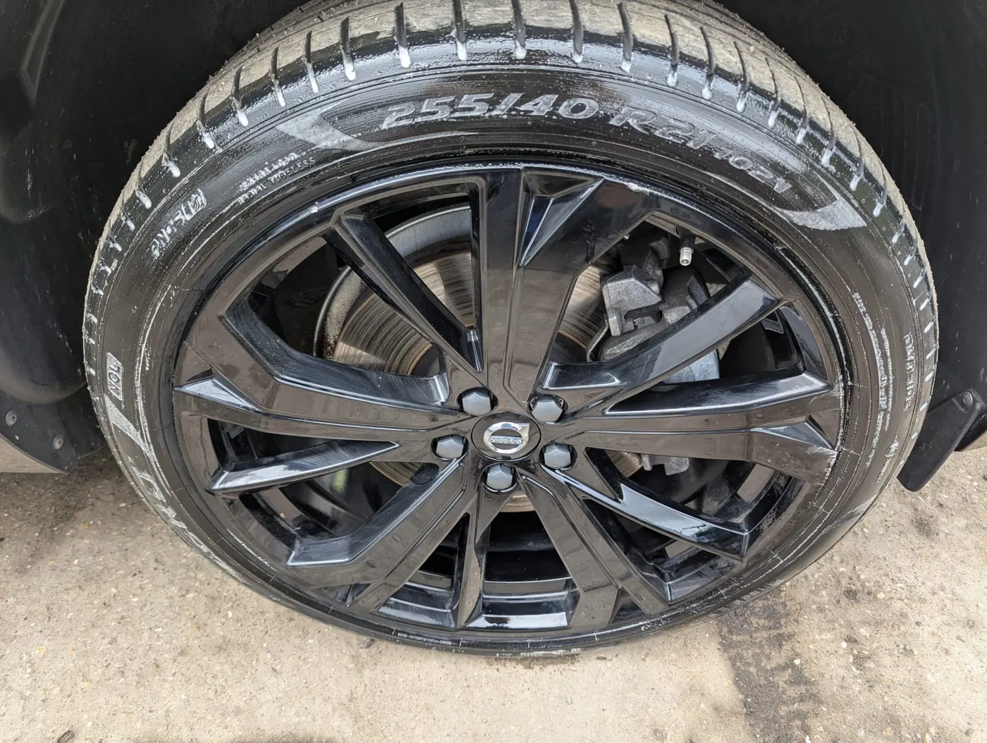 Alloy wheel finished in black at WK Detailing, Stratford-upon-Avon
